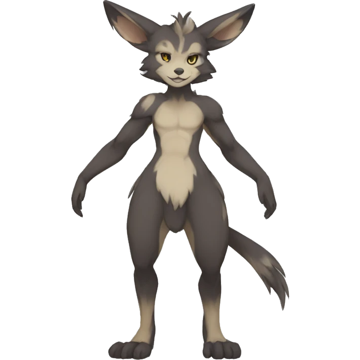 Anthro Sona Fakemon Full Body emoji