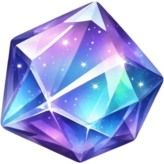 Crystal Mineral Galaxy Sparkle emoji