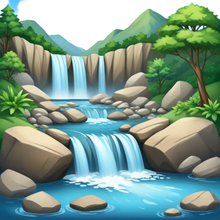 Waterfall  emoji