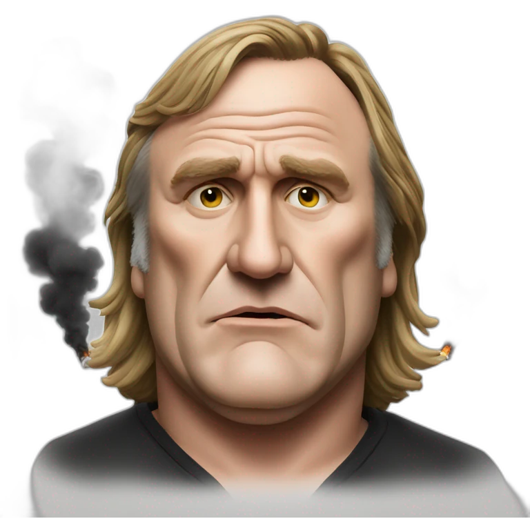 smoking gerard Depardieu emoji