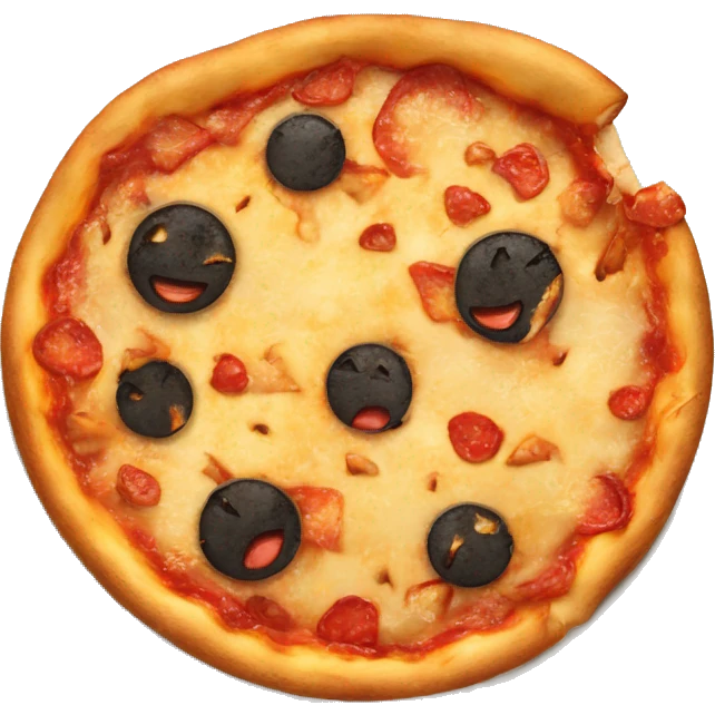 Burned pizza emoji