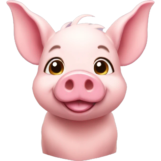 Elf pig emoji