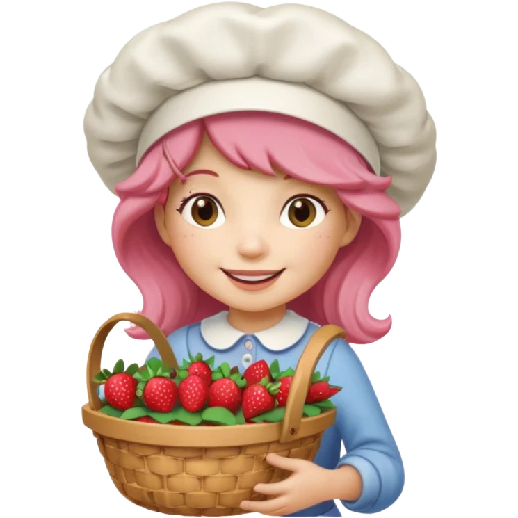 Strawberry shortcake character  emoji