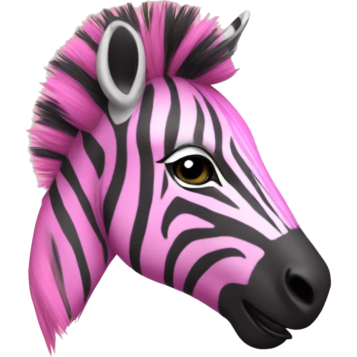 pink zebra emoji