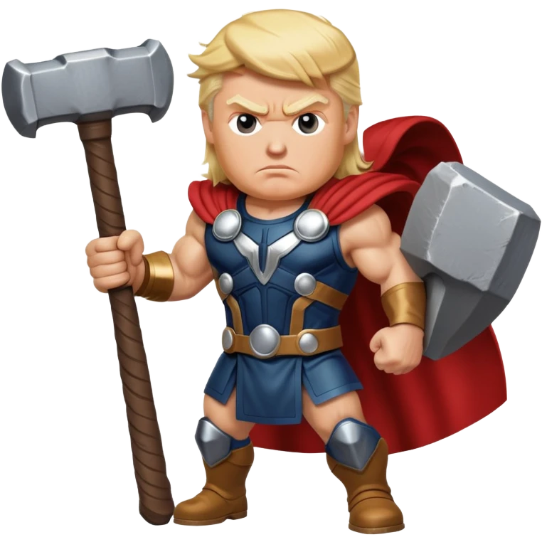 donald trump but hes thor emoji