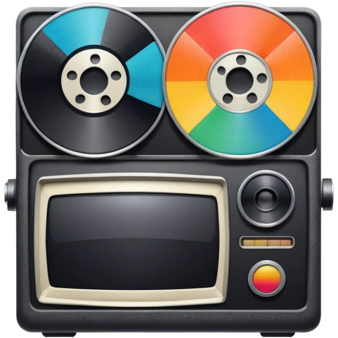 mac os icon physical film 60s recording emoji