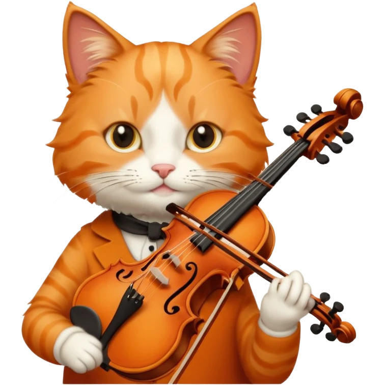 cat violin emoji
