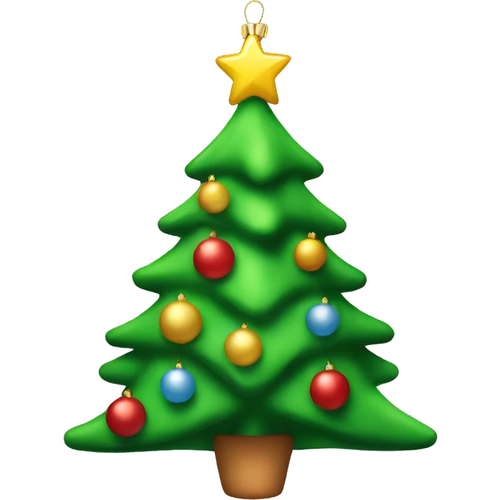 Christmas tree decoration emoji