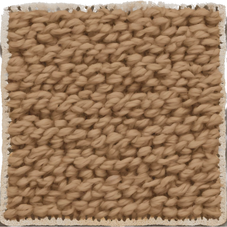 Blanket that was made by crochet emoji