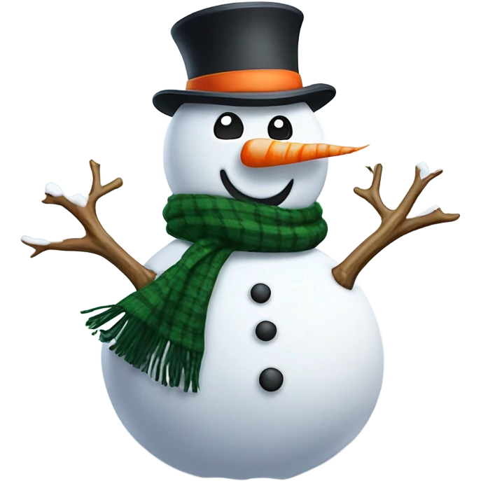 snowman with spindrift emoji