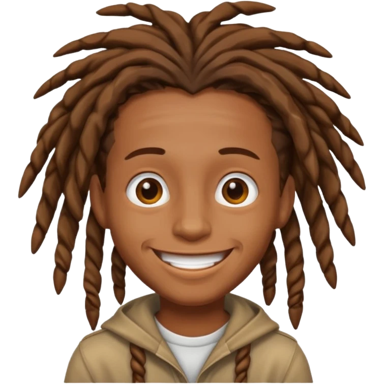 Brown skin dreadhead boy emoji