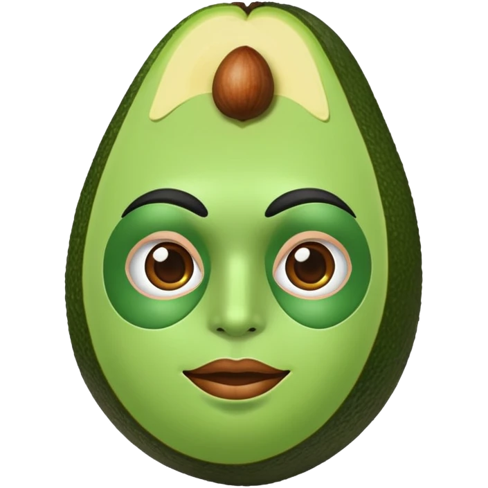 Avocado superhero emoji