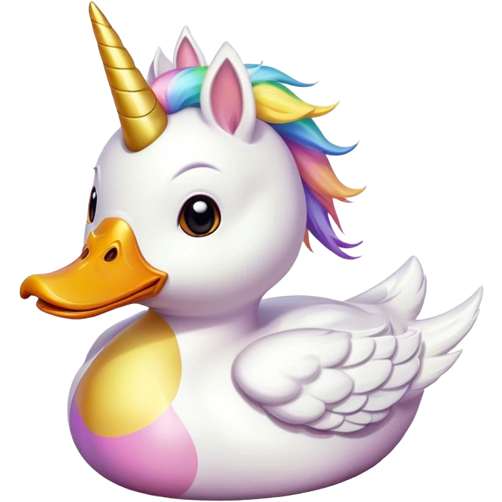 Duck with unicorn emoji