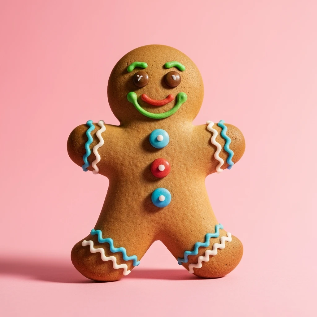 gingerbread man emoji