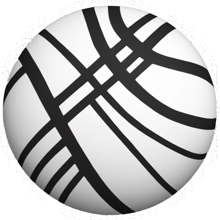 basketball emoji without colors just in black and white emoji