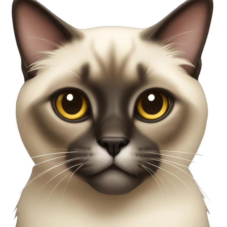 a siamese cat with long hair emoji