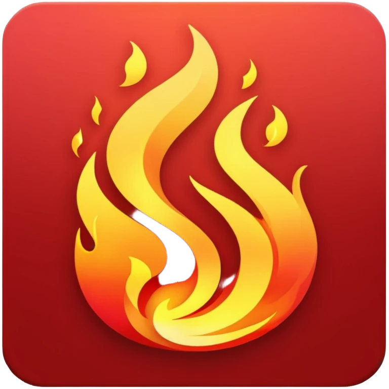 glitter red beutiful fire emoji