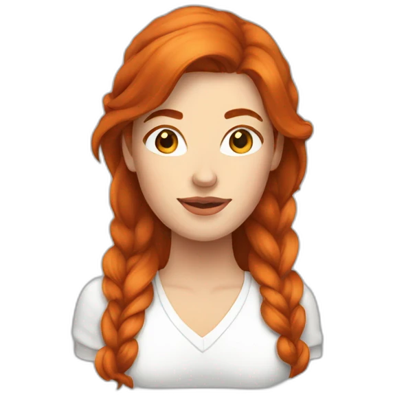 Femme rousse emoji