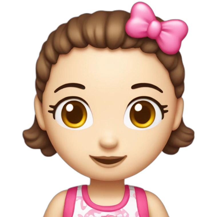 Hello kitty contenta Hola emoji