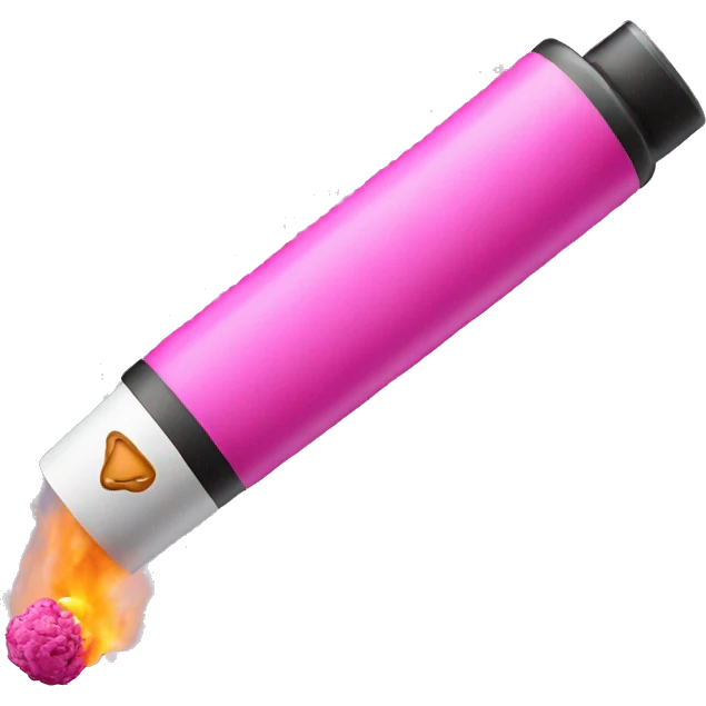 pink electronic cigarette emoji