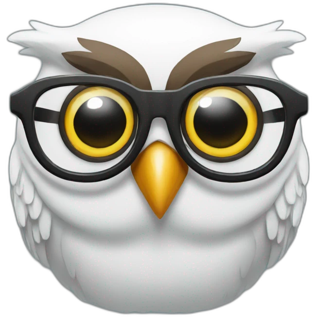 owl with big glasses emoji