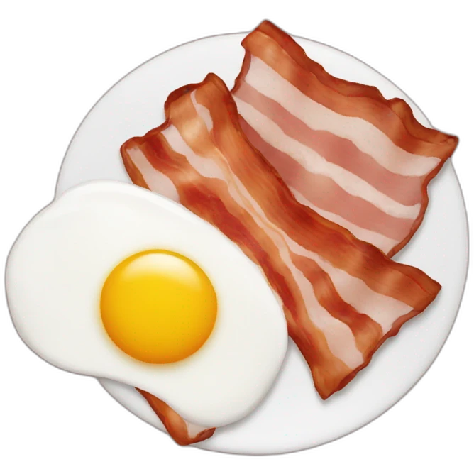 bacon and eggs emoji