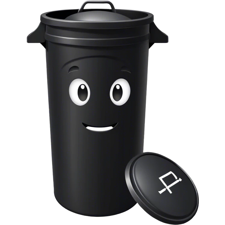 “PMO” text pasted onto a smell trash can  emoji