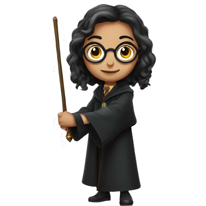 Female harry potter holds wand  emoji