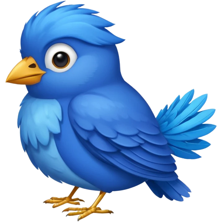 Blue bird  emoji