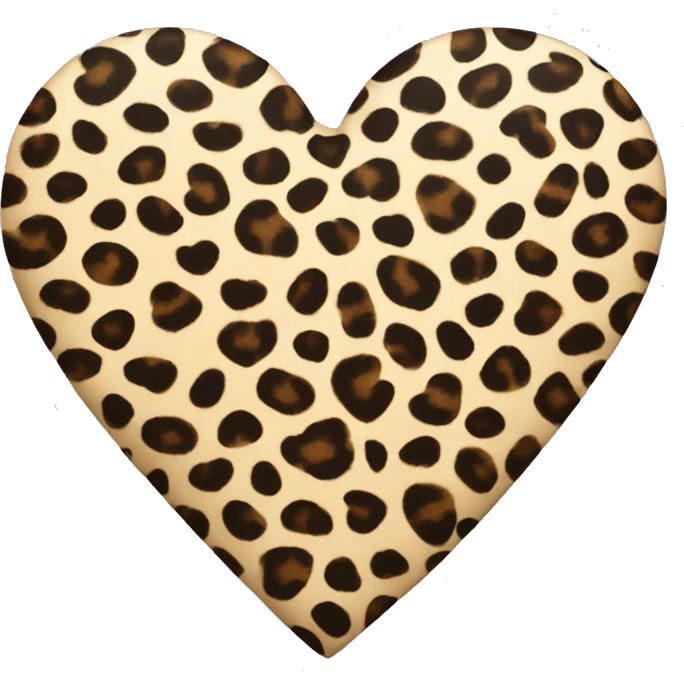 Heart with leopard pattern emoji