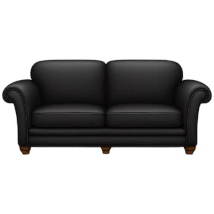 black sofa emoji