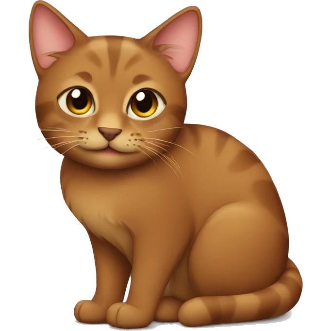 Brown cat emoji