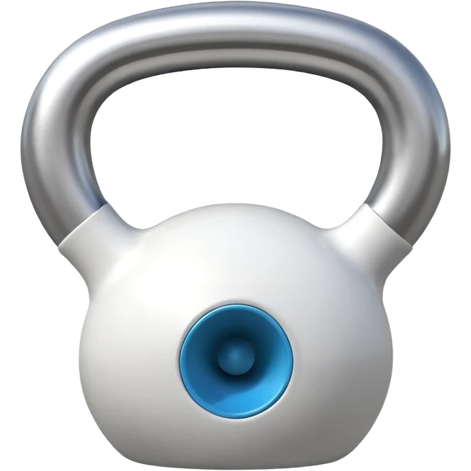 White kettlebell emoji