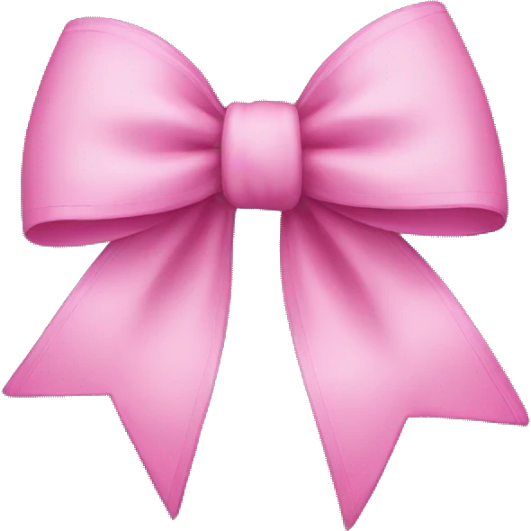 Pink bow emoji