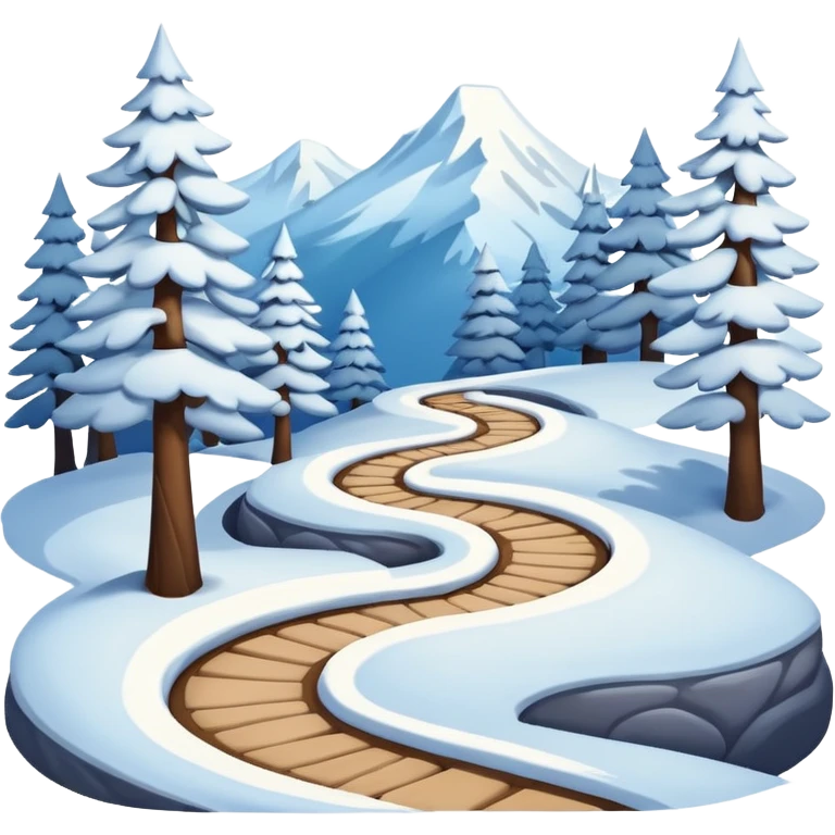 winter trail emoji