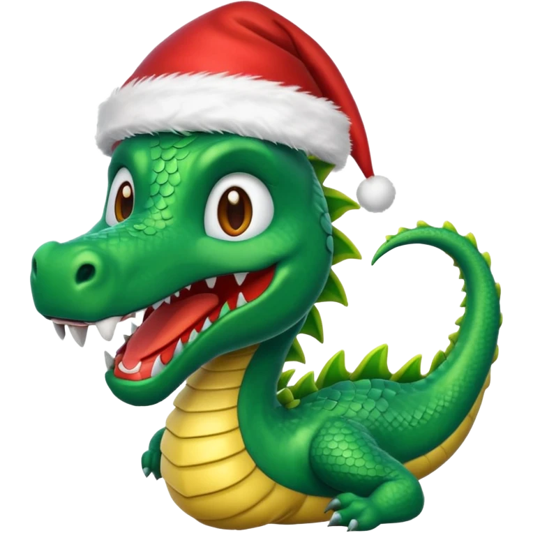 Emoji de Dragón Navideño  emoji