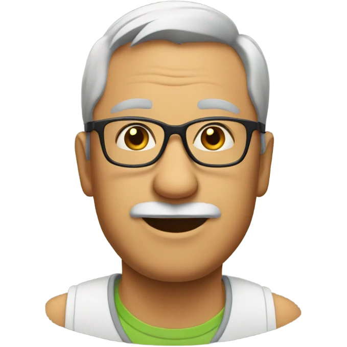 Dad with glasses  emoji