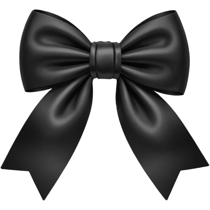 
Cute Black bow emoji