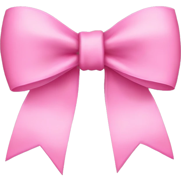 Pink bow emoji