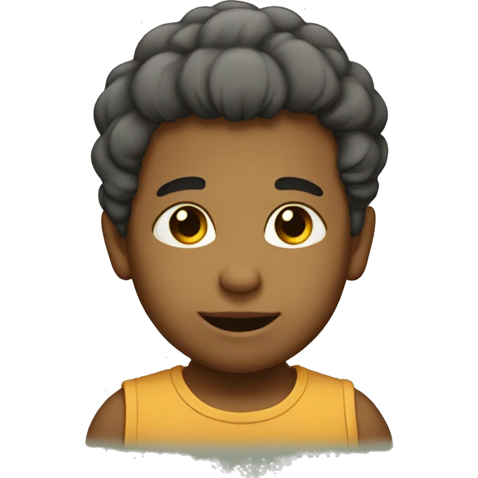 Bebé con baba emoji