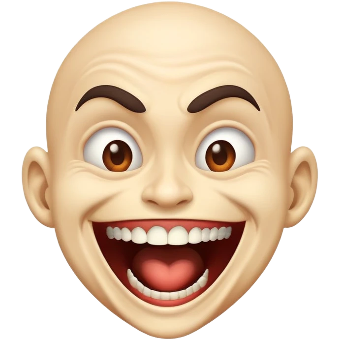 maniacal insane laughter emoji