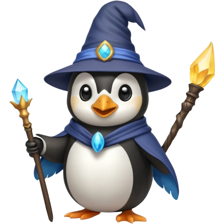 Penguin Wizard emoji