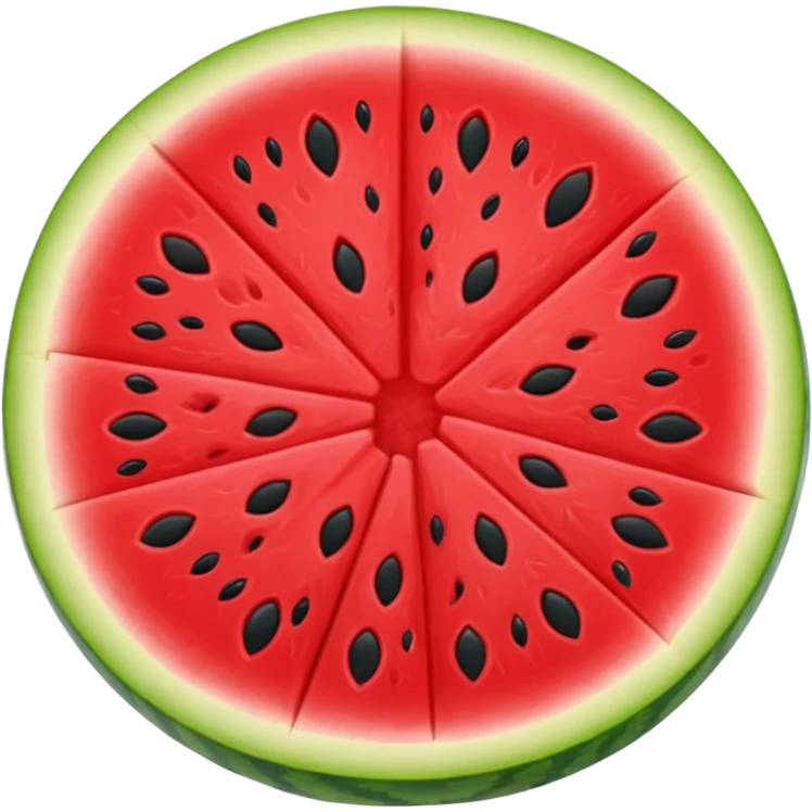 a red seedless watermelon slice emoji
