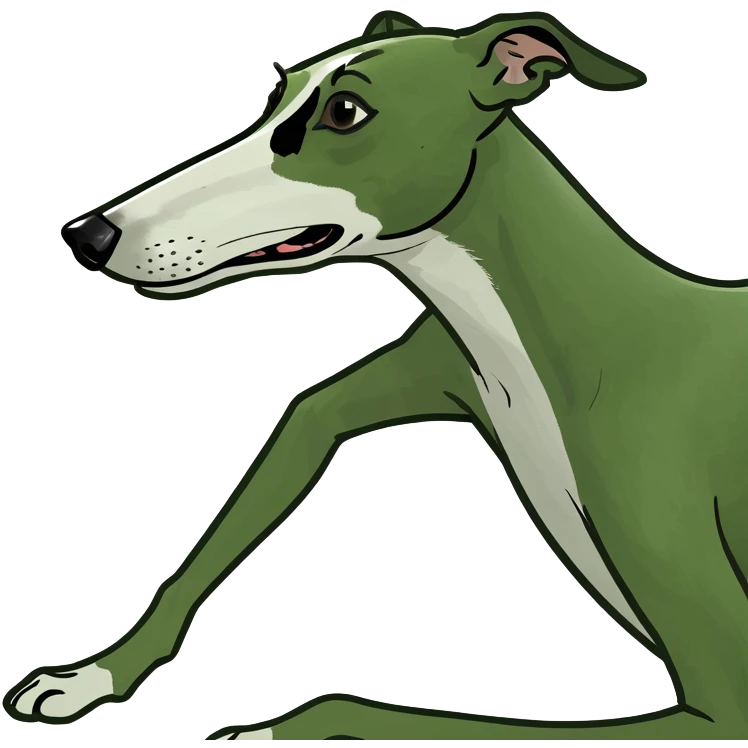 Black greyhound laying on back emoji