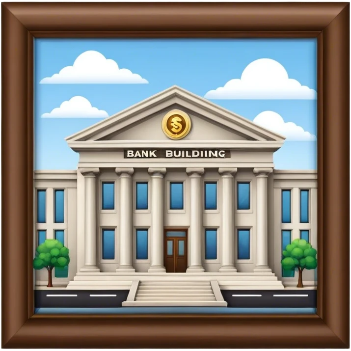 bank building emoji