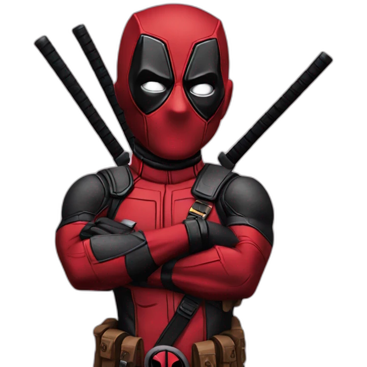 Funny deadpool emoji