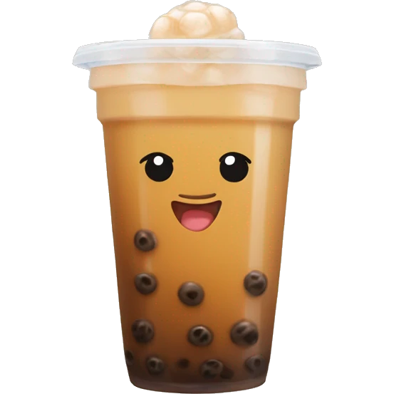 Brown sugar Bubble tea emoji