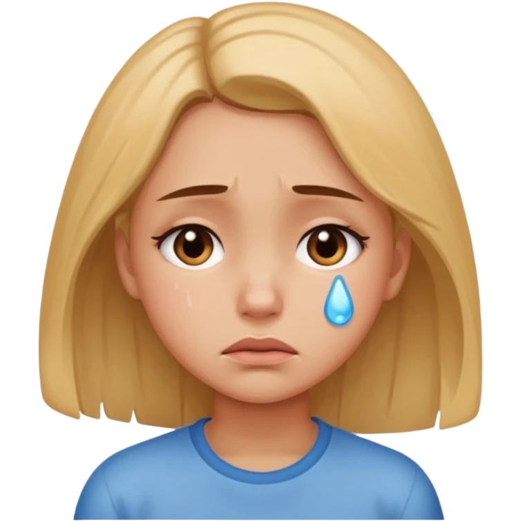 Girl sad emoji