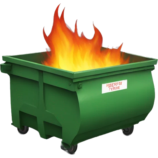 Dumpster fire  emoji