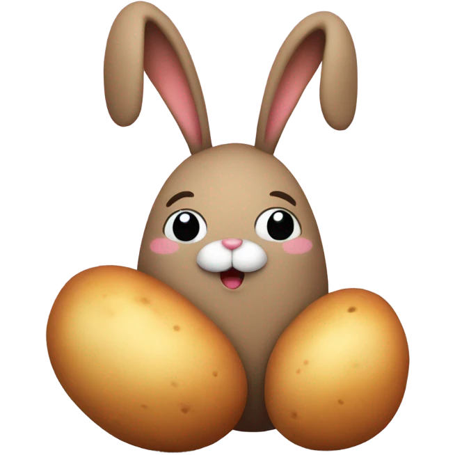 Potato bunny emoji